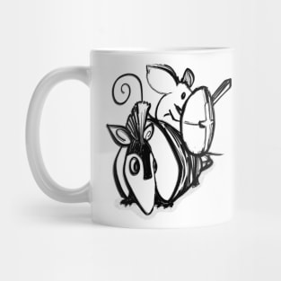 Armadillo and mouse Mug